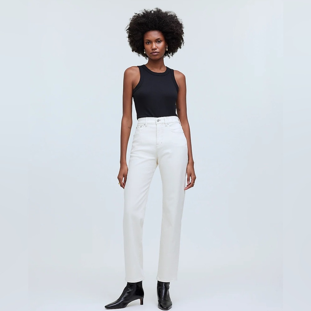Madewell The Tall Curvy '90s Straight Jean in Vintage Canvas Size 27T NWT